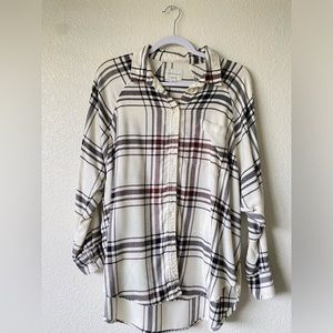 AEO oversized flannel shirt